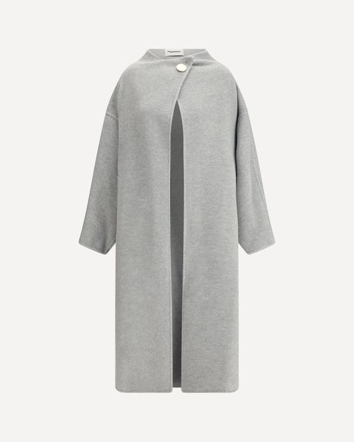 Oversized Coat in Melange Cashmere Wool Female XS