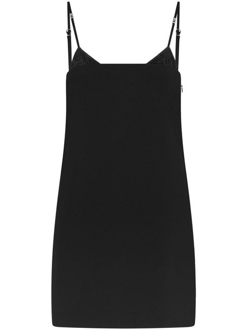 Embellished slip minidress - Black