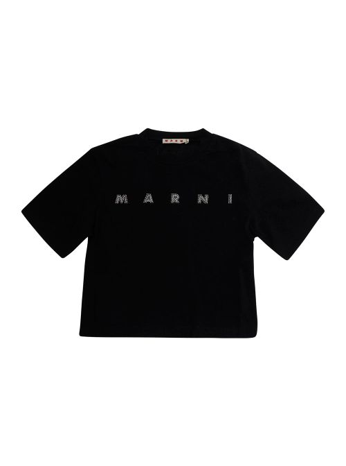 Logo-Embroidered Cotton T-Shirt — Black