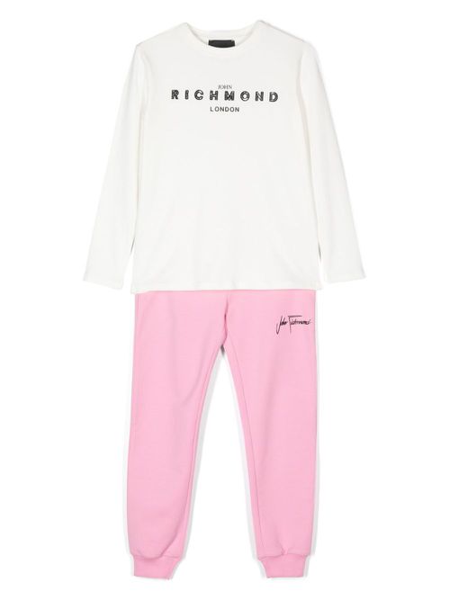 Logo-print tracksuit - White