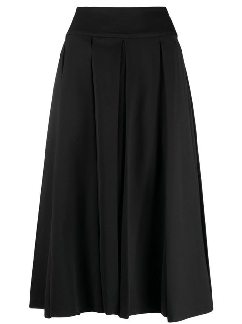 A-line midi skirt - Black