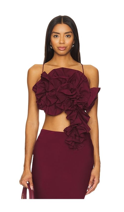Camila Coelho Hera Top en Red.  L. Also en