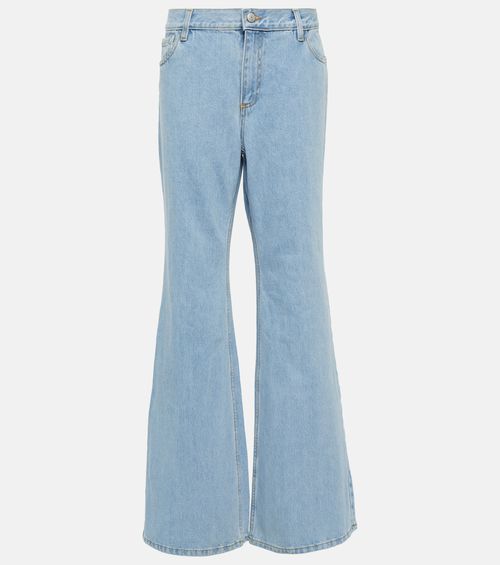 High-rise flared jeans