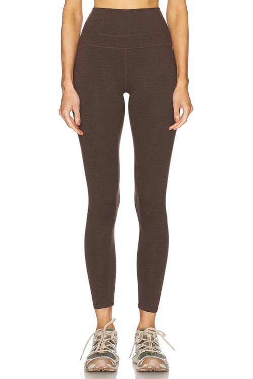 Varley Always Warm Base Layer 25 Legging in Deep Chocolate Marl - Brown.  XL also in