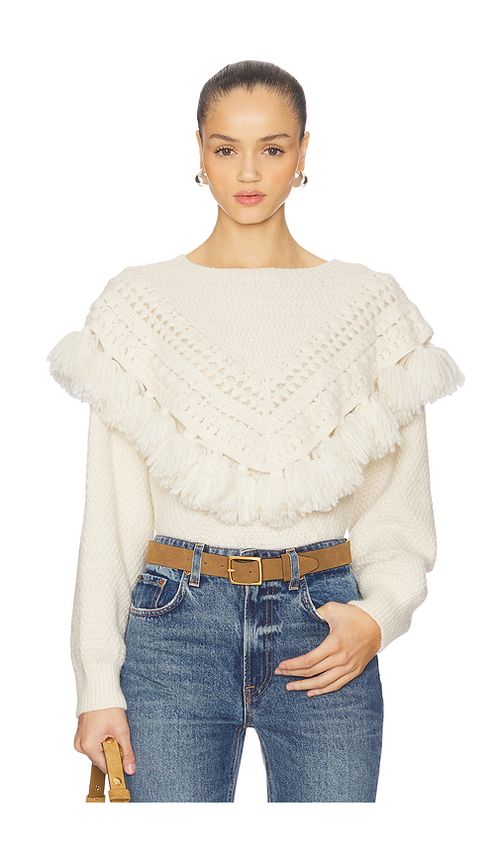 Cinq a Sept Mariali Pullover in Ivory. S also in L