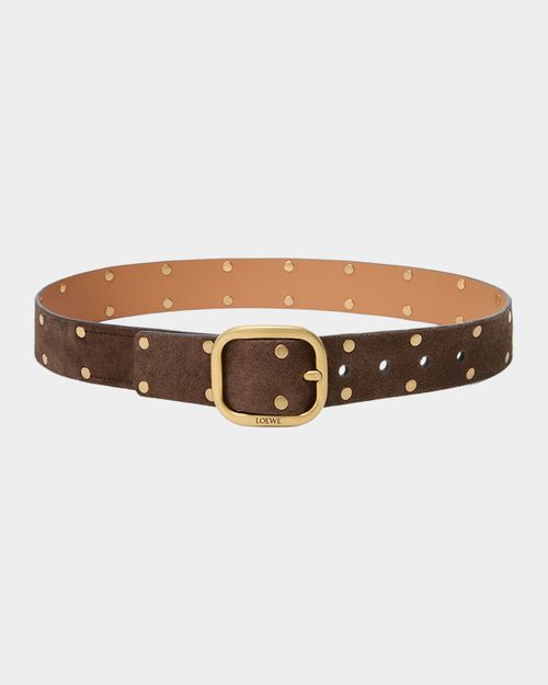 Rounded Suede Belt