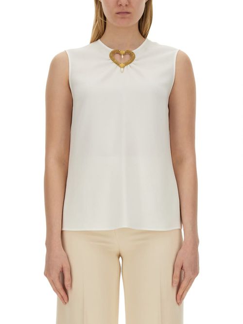 Blouse With Heart Applique