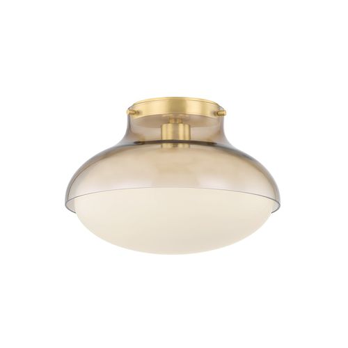 Aged Brass Flush Mount from the Gianna Collection