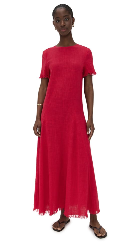 STAUD Le Havre Dress Cherry L