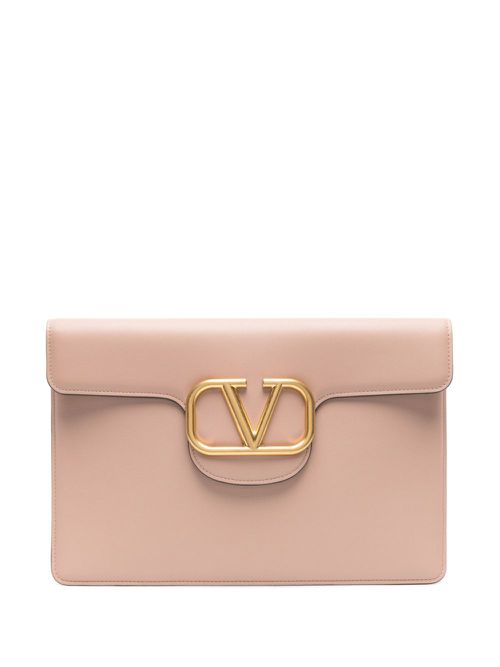 VLogo Signature clutch bag - Pink