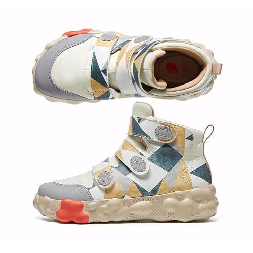 UIN Men's Walking Travel Shoes Slip On Casual Lightweight Wide Toe Chunky Fashion Sneaker Figueras Ⅰ Van Gogh Sunflowers