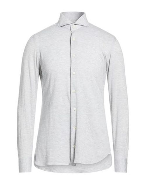 Man Shirt Light grey Size 15 ½ Cotton, Tencel, Cashmere