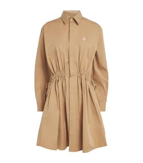 Cotton Mini Shirt Dress