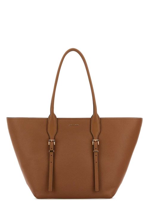 Buckle Tote Bag — Brown