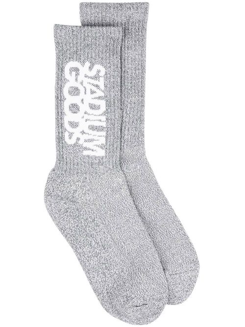 Logo-print ''Grey Flannel'' crew socks