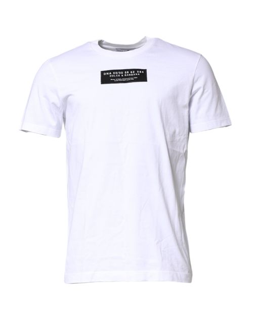 Logo-Patch Cotton T-Shirt — White