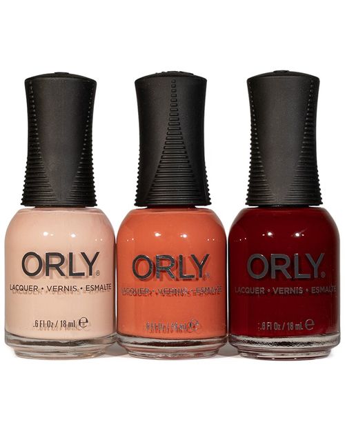 Orly 3pc Nail Polish Set: Snuggle Up, In The Conservatory, Persistent Memory