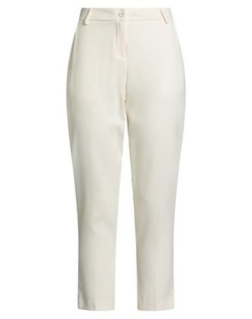 Woman Pants Ivory Size 6 Polyester, Viscose