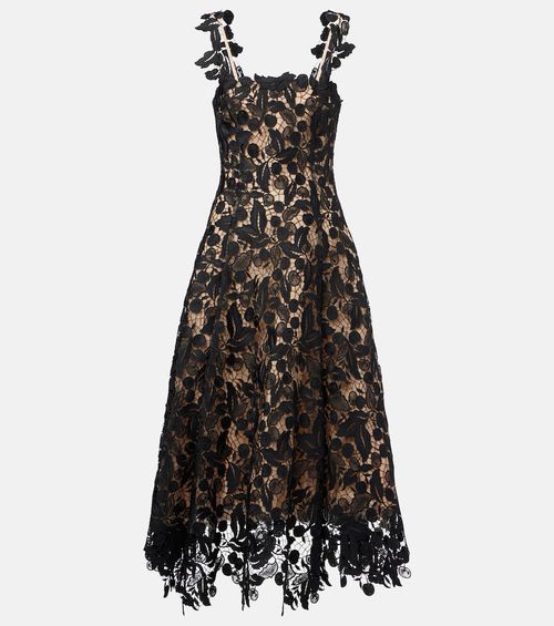 Lace guipure cocktail dress