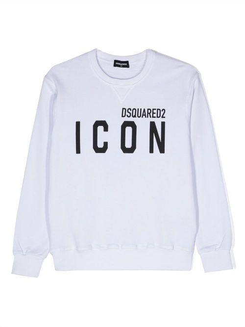 Logo-print detail sweatshirt - White