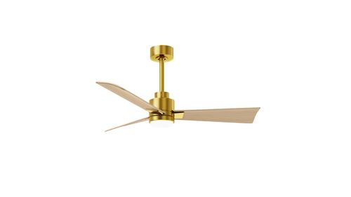 Brushed Brass 42" Ceiling Fan from the Alessandra - LK Collection