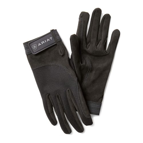 TEK Grip Gloves in Black Cotton Twill