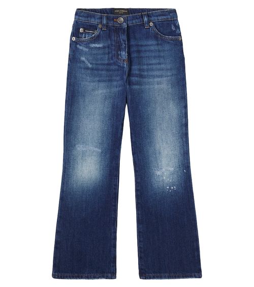 Logo faded jeans