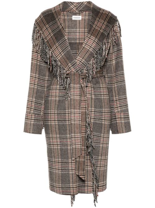 Checkered coat - Brown