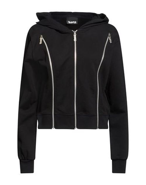 Woman Sweatshirt Black Size S Cotton