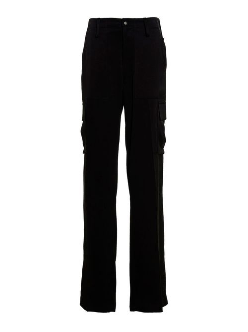 Satin cargo pants