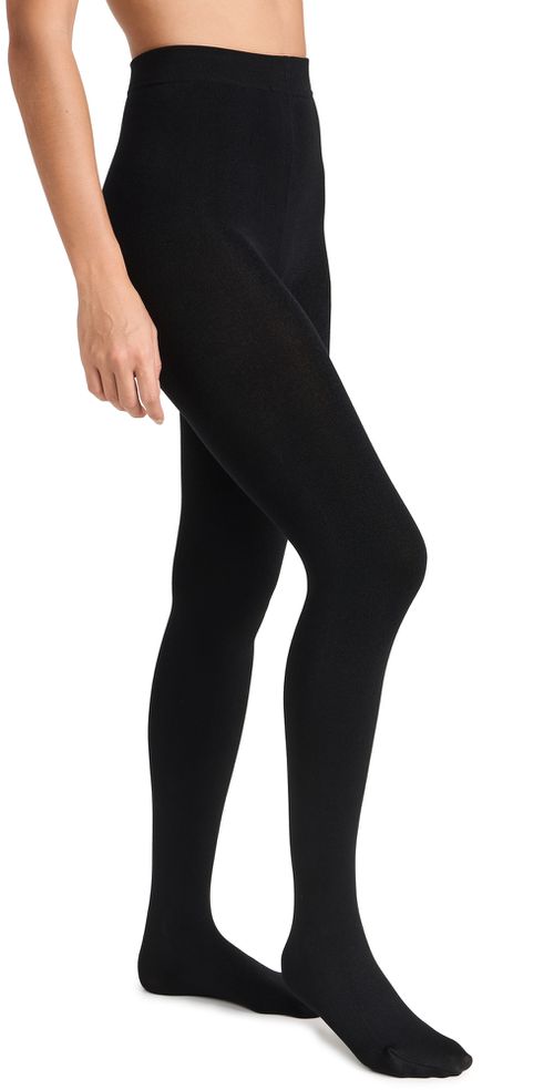 Fleece Lined Tights 300 Denier Black