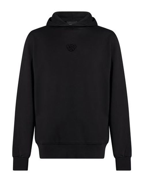 Man Sweatshirt Black Size M Cotton