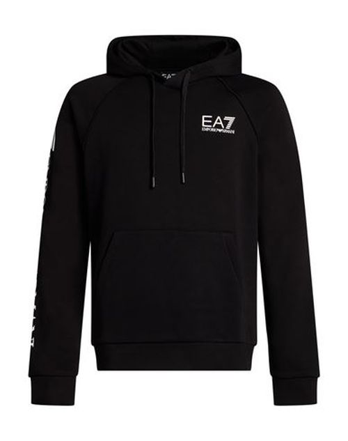 Man Sweatshirt Black Size S Cotton, Polyester