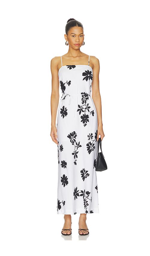 Seafolly May Flower Bias Cut Maxi Dress in White. S. Also in XS, M