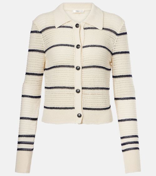 Frame The Shrunken cotton-blend cardigan