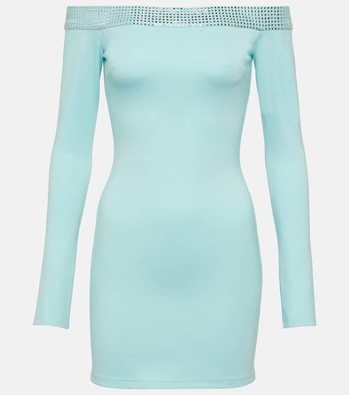 Crystal-embellished minidress