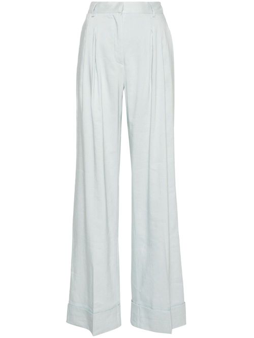 Nathalie wide-leg trousers - Blue