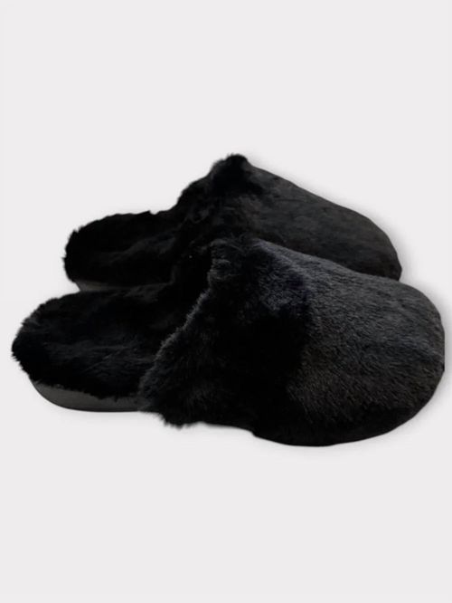 Women's Gemma Plush Slippers In Black