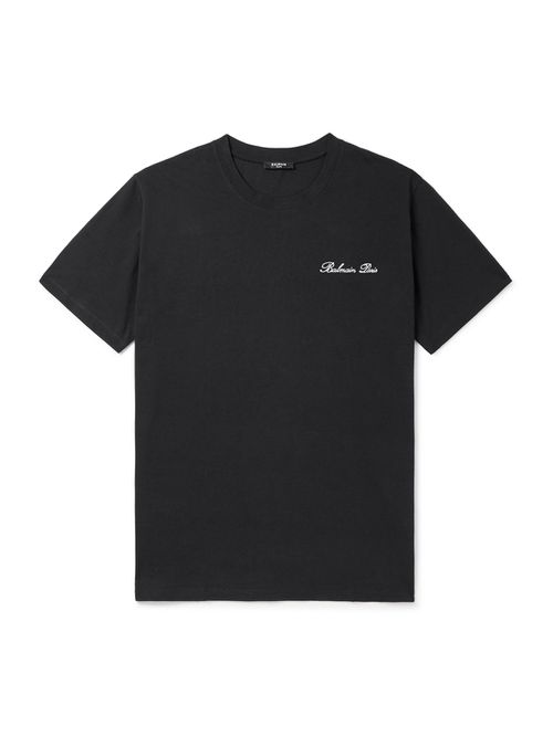 Logo-Embroidered Cotton-Jersey T-Shirt