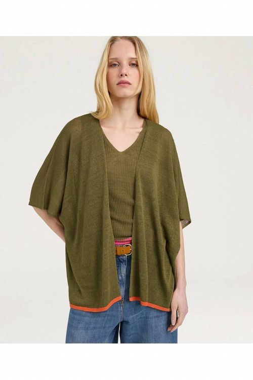 Divina Knitwear Cardigan In Panna