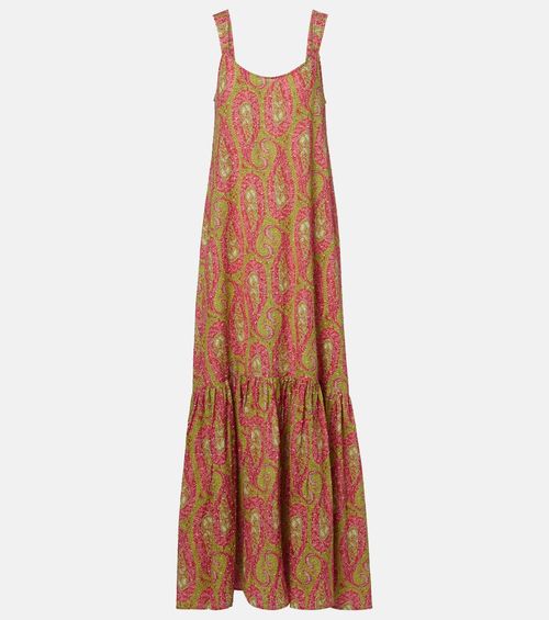 Printed cotton maxi dress
