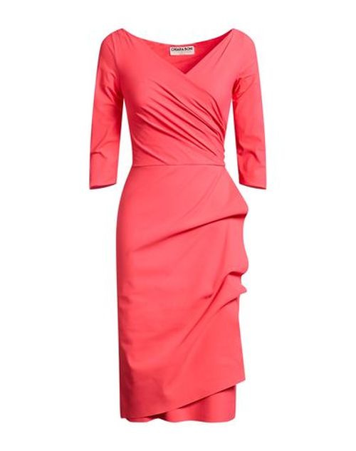 Woman Midi dress Coral Size 10 Polyamide, Elastane