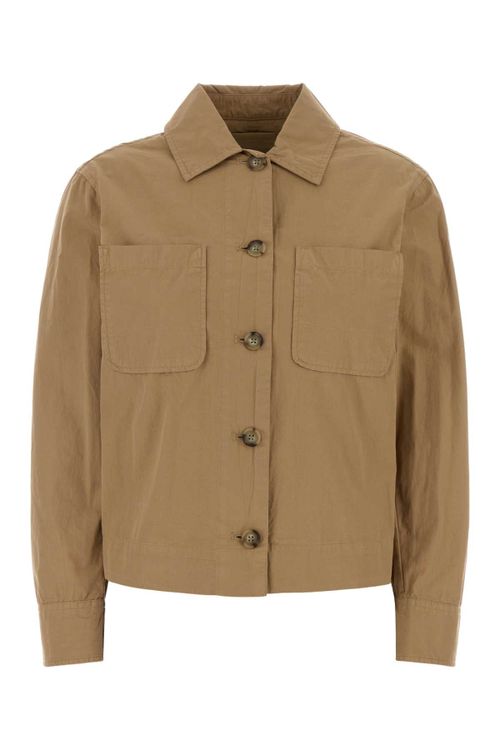 Cotton Casual Overshirt — Beige