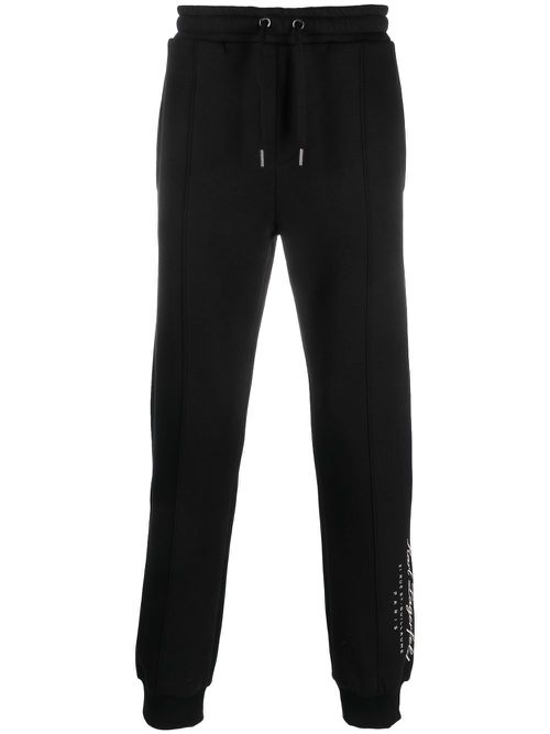 Hotel Karl logo-print track pants - Black