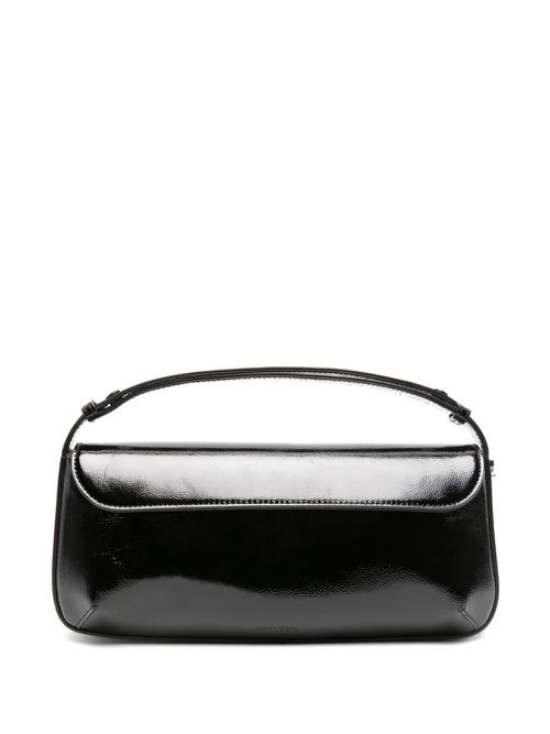 Sleek patent tote bag - Black