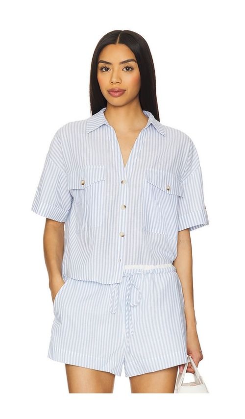 BLANKNYC Button Up Shirt in Baby Blue. - XS also in