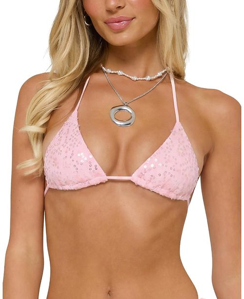 Naomey Sequin Triangle Bikini Top