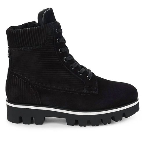 Myla Corduroy Suede Boots In Black