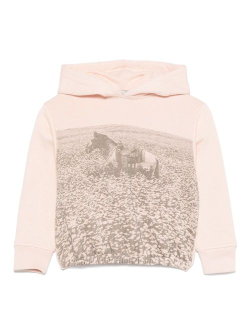 Graphic-print hoodie - Pink