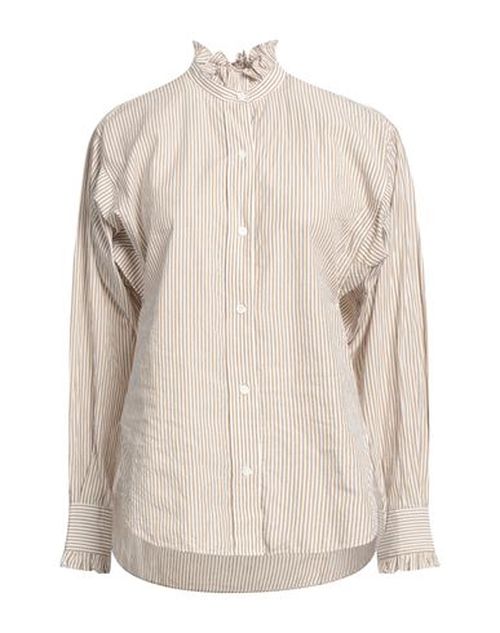 Woman Shirt Khaki Size 2 Cotton